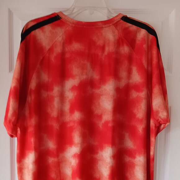 Acx Active Mens Short Sleeve Pullover T-Shirt Sports  Size XL Orange Camouflage - Picture 2 of 6